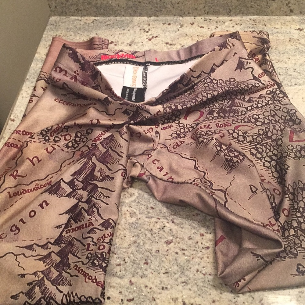 Black Milk LOTR Middle Earth Map Leggings